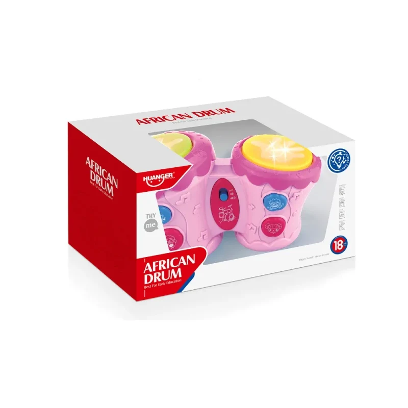 Set tobe muzicale cu lumini și sunete, roz, Huanger HE0506 (678645) 3