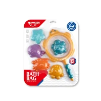 Set jucării de baie cu plasă de pescuit și animăluțe,Huanger HE0229 (78690) 3