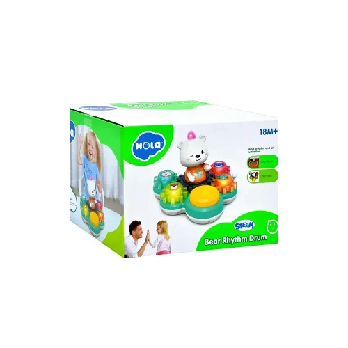 Интерактивная музыкальная игрушка Мишка Барабан, Hola E8993 (02051)