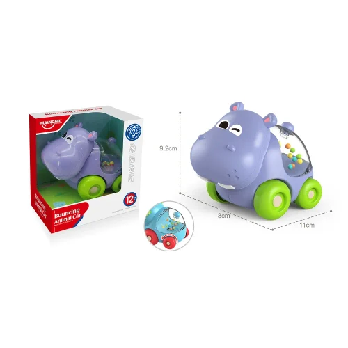 Игрушечная машинка с шариками - бегемот, Huanger HE8059 (418325)