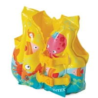 Надувной спасательный жилет Tropical Friends, 41×30 см, 3–5 лет, Intex (59661)