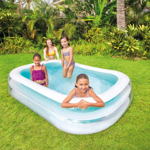 Надувной бассейн Swim Center Family, 262×175×56 см, 770 л, 6+ лет, Intex (56483)