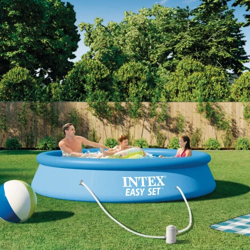 Piscină gonflabilă Easy Set 305×61 cm, 3077 L, cu pompă de filtrare 1250 l/h, Intex (28118)