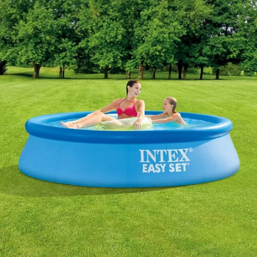 Piscină gonflabilă Easy Set 244×61 cm, 1942 L, cu pompă de filtrare 1250 L/h, Intex (28108)