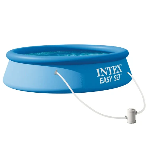 Piscină gonflabilă Easy Set 244×61 cm, 1942 L, cu pompă de filtrare 1250 L/h, Intex (28108)