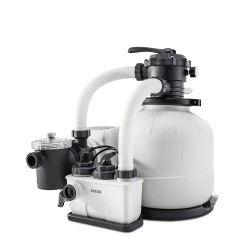 Krystal Clear QX2100 Насос с песочным фильтром и генератор хлора, бак 35 кг, 7900 л/ч, Intex (26676)
