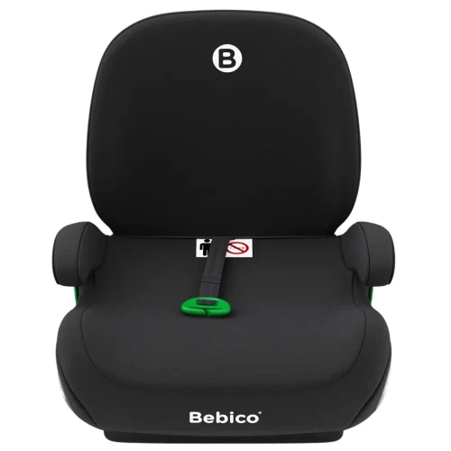 Детское кресло-бустер со спинкой 125-150 см, Bebico (T005F Pro черный)