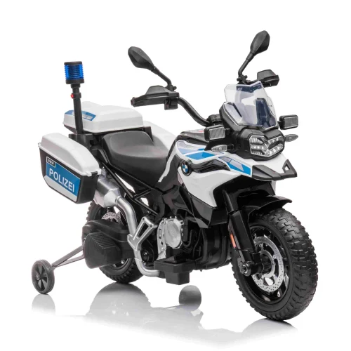 Детский электрический полицейский мотоцикл BMW F850 GS (JT5002B / 1 белый)