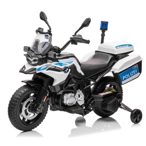 Детский электрический полицейский мотоцикл BMW F850 GS (JT5002B / 1 белый)