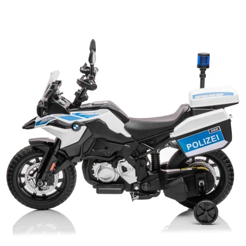 Детский электрический полицейский мотоцикл BMW F850 GS (JT5002B / 1 белый)