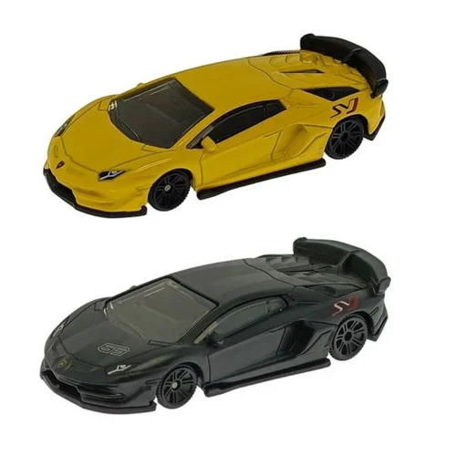 Металлический автомобиль Lamborghini Aventador SVJ, масштаб 1:64, 2 цвета, MSZ (928212)