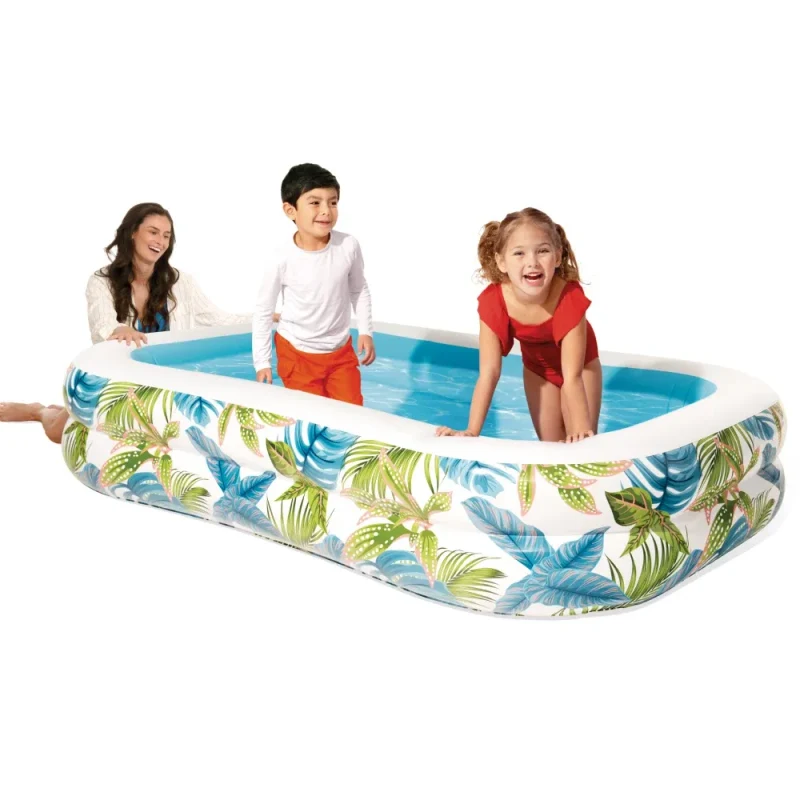 Piscină gonflabilă de familie Tropical Swim Center, 229×152×48 cm, 600 L, 3+ ani, Intex (57177) 3