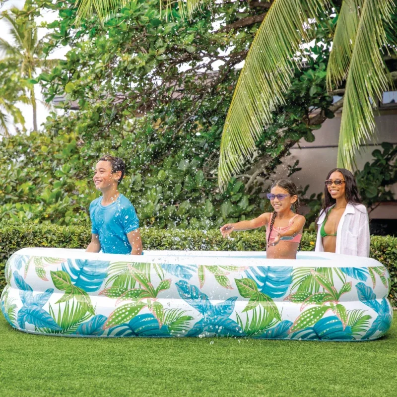 Piscină gonflabilă de familie Tropical Swim Center, 229×152×48 cm, 600 L, 3+ ani, Intex (57177) 2