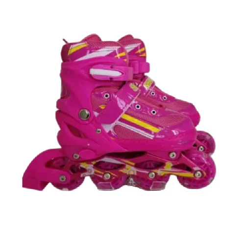 Детские роликовые коньки L (размер 39-42) (RT8806L розовый)