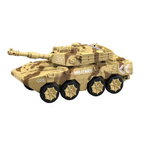 Mașină blindată militară cu inerție, lumini și sunete – 1:16 – WY1105B ,Wenyi (11052)