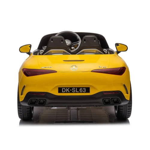 Электромобиль Mercedes-Benz SL63 желтого цвета (69922)