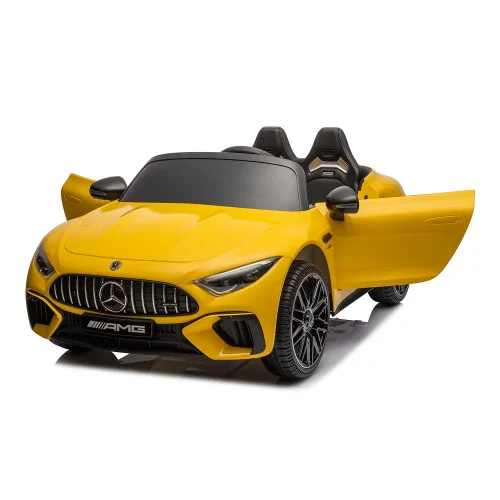 Электромобиль Mercedes-Benz SL63 желтого цвета (69922)
