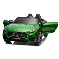 Mașină electrică Mercedes-Benz SL63 verde vopsit (69939) 2