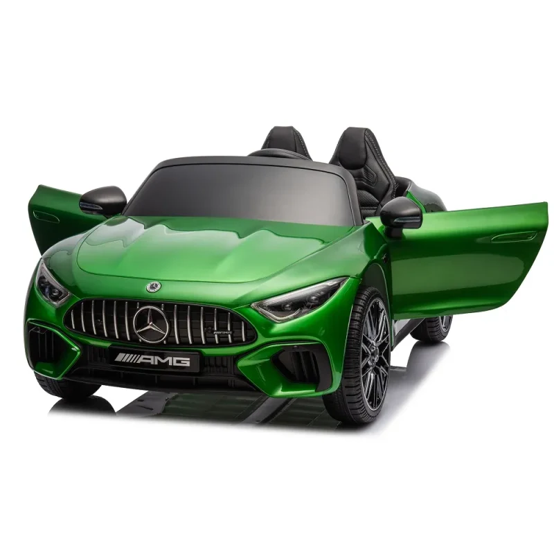 Mașină electrică Mercedes-Benz SL63 verde vopsit (69939) 2