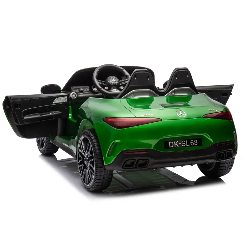 Mașină electrică Mercedes-Benz SL63 verde vopsit (69939) 7