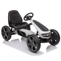 Kart cu pedale pentru copii Mercedes Benz (MX610 / 4 alba) 5