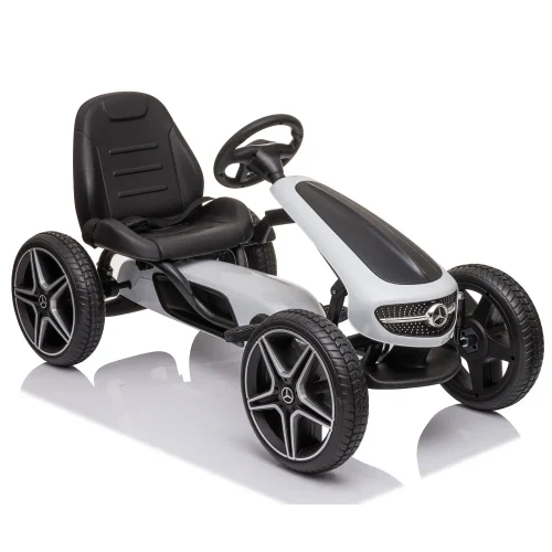 Картинг с педалями детский Mercedes Benz (MX610/4 белый)