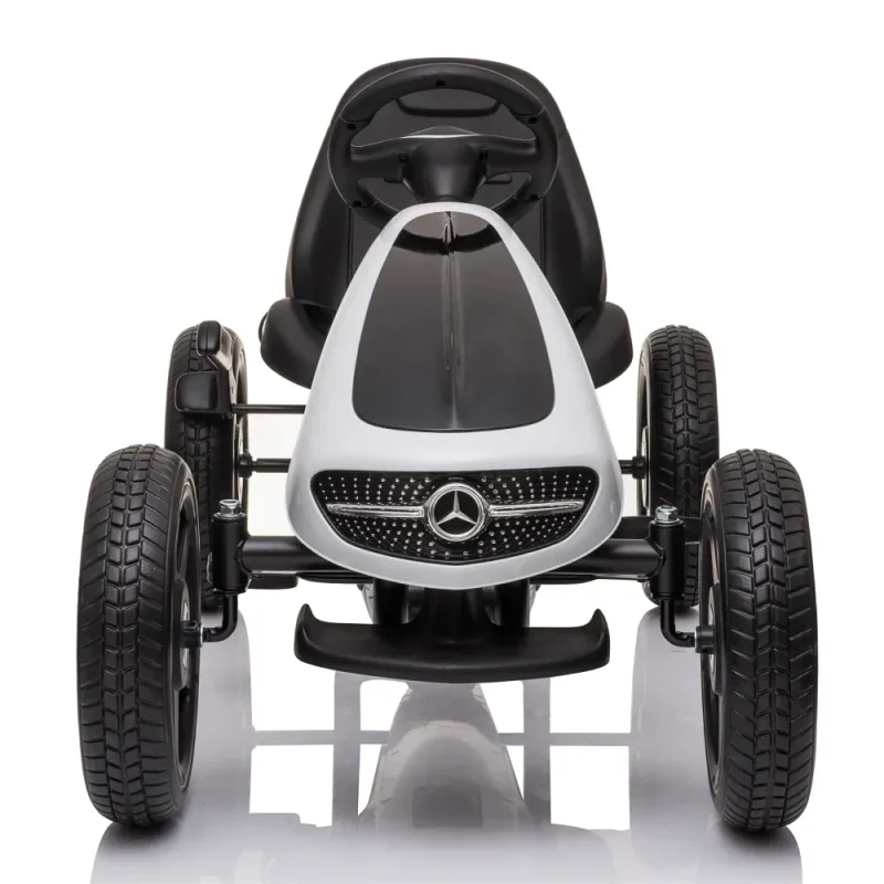 Kart cu pedale pentru copii Mercedes Benz (MX610 / 4 alba) 2