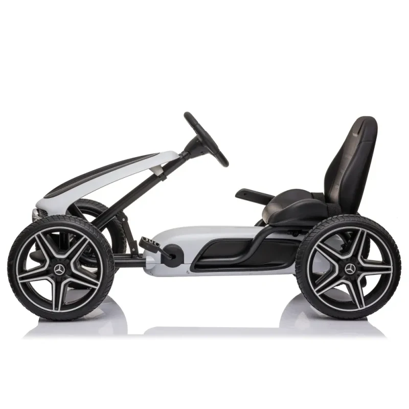 Kart cu pedale pentru copii Mercedes Benz (MX610 / 4 alba) 3