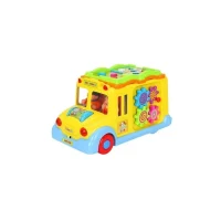 Jucărie educativă Autobuz școlar cu sunete si lumini, Hola 796 (79664)