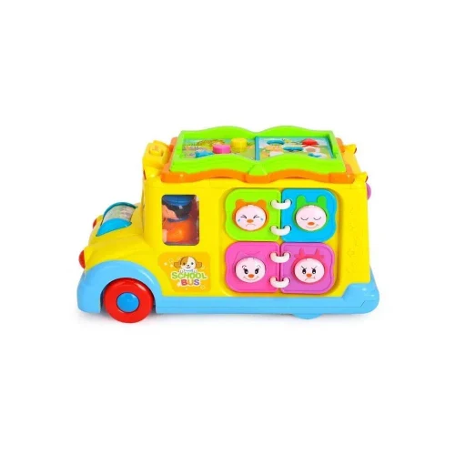 Развивающая игрушка Школьный автобус со звуками и светом, Hola 796 (79664)