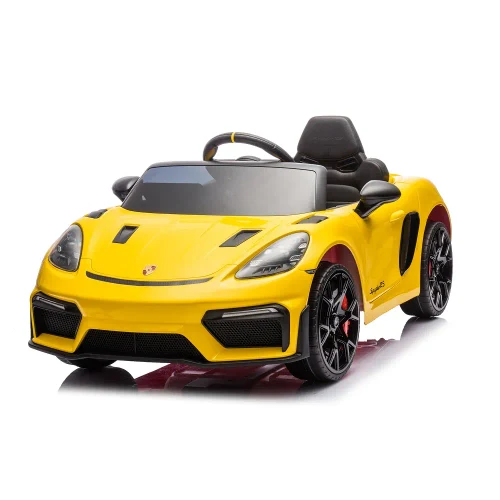Электромобиль Porsche 718 Spyder (P718/4 Желтый)