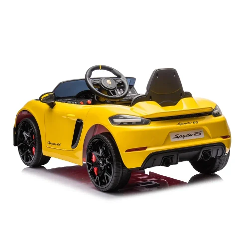 Электромобиль Porsche 718 Spyder (P718/4 Желтый)