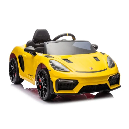 Электромобиль Porsche 718 Spyder (P718/4 Желтый)