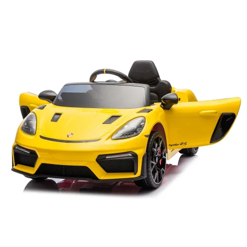 Электромобиль Porsche 718 Spyder (P718/4 Желтый)
