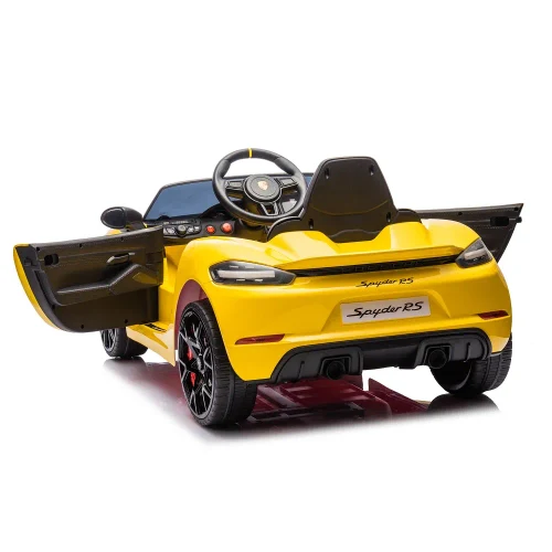 Электромобиль Porsche 718 Spyder (P718/4 Желтый)