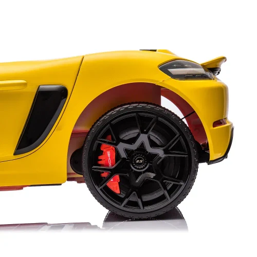 Электромобиль Porsche 718 Spyder (P718/4 Желтый)