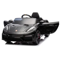 Mașină electrică Porsche 718 Spyder (P718 /2 neagra) 2
