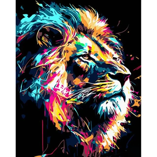 Картина по номерам Сильный Лев, 40×50 см, Стратег (69762)