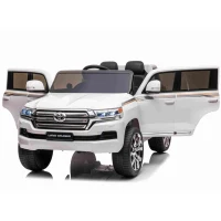 Mașină electrică pentru copii Toyota Land Cruiser (JJ2022 / 1 alb) 4