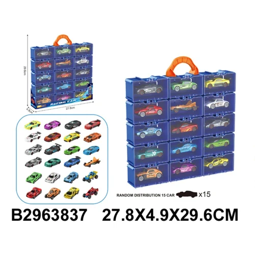 Masinute din metal in set 15 buc. (38370)