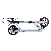 Trotinetă pentru copii cu 2 roți și frână de mână cu disc, alb, RTM Scooter (486631) 2