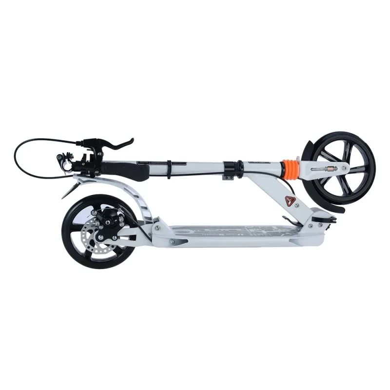 Trotinetă pentru copii cu 2 roți și frână de mână cu disc, alb, RTM Scooter (486631) 2