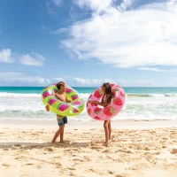 Надувная лодка Tropical Fruit с ручками, 107 см, макс. 80 кг, 3 цвета, 9+ лет, Intex (56261) 2