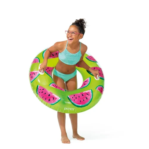 Надувная лодка Tropical Fruit с ручками, 107 см, макс. 80 кг, 3 цвета, 9+ лет, Intex (56261)