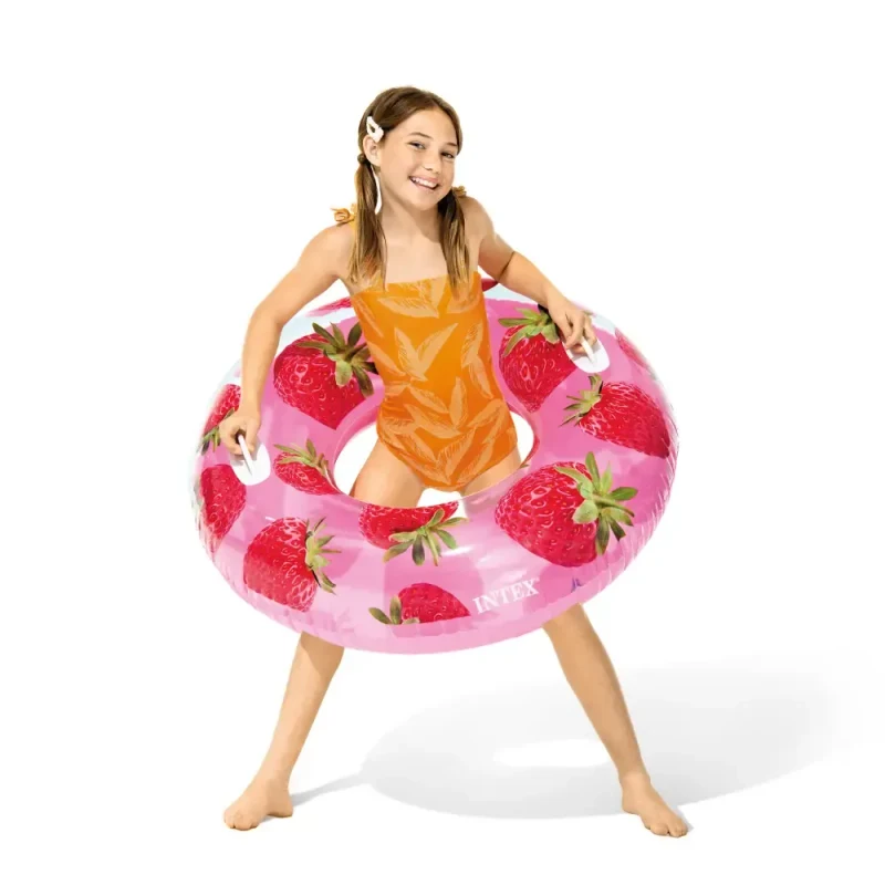 Надувная лодка Tropical Fruit с ручками, 107 см, макс. 80 кг, 3 цвета, 9+ лет, Intex (56261) 4