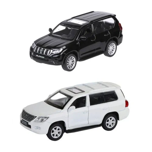 Металлический автомобиль Toyota Land Cruiser масштаб 1:64, 2 цвета, MSZ (28946)