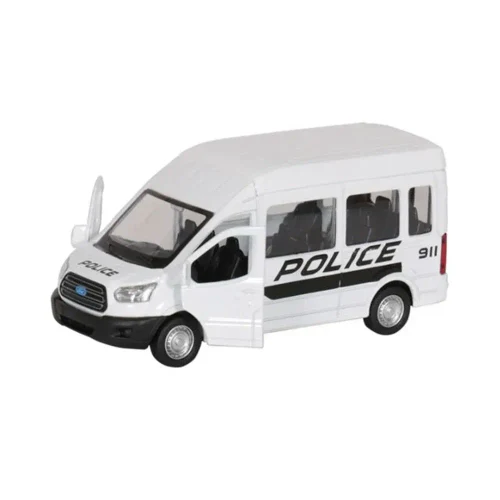 Металлический автомобиль Ford Transit масштаб 1:52, полицейский, 2 цвета, MSZ (24917)