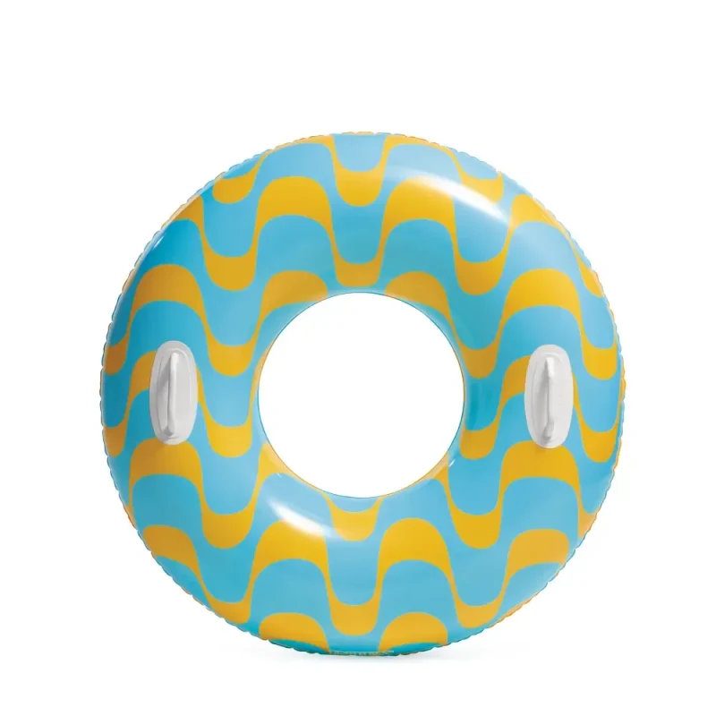 Colac gonflabil de înot cu mânere, 91 cm, max. 60 kg, 2 culori, 9+ ani, Intex (59256) 2
