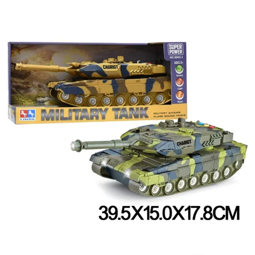 Tanc pe baterii cu sunete si lumini (58599)