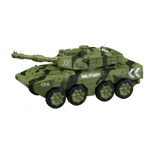 Mașină blindată militară cu inerție, lumini și sunete – 1:16 – WY1105A ,Wenyi (11055)